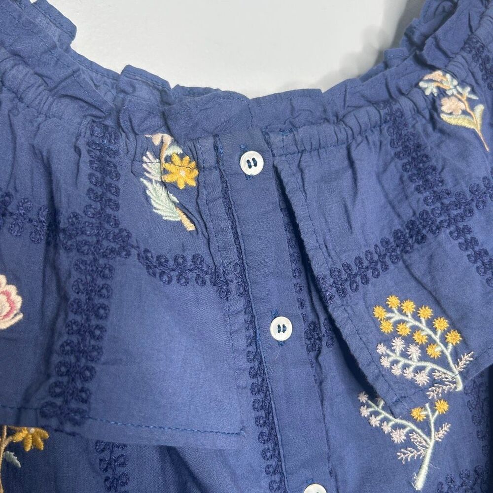 Sezane Garancine Off Shoulder Embroidered Shirt - Picture 9 of 12
